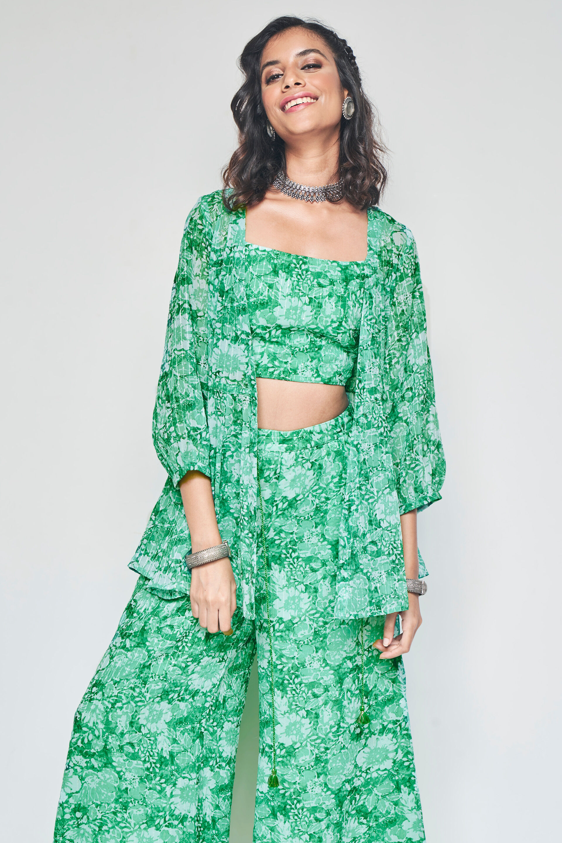 Seafoam Shrug Set, Green, image 5